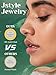 Jstyle 14K Gold Nose Rings for Women Men - 20G Stainless Steel Nose Rings Hoops L Shaped Studs Hypoallergenic Nostril Piercings Jewelry Helix Cartilage Daith Tragus Sleeper Earring Gold
