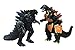 TwCare Set of 10 Godzilla Toys, Movable Joint Action Figures, King of The Monsters vs Kong Mini Dinosaur Mothra Imago Burning Heisei Mecha Ghidorah Playsets Kids Birthday Cake Toppers Pack