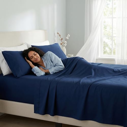 Pantrypoet 800 Thread Count 100% Egyptian Cotton Sheets Cal King Size - 4 Piece Set Luxury Sateen Bedding, Cooling & Breathable, 15