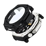 FDHYFGDY Custodie per Amazfit T-Rex Ultra 2, Custodia Protettiva con Pellicola Protettiva per lo Schermo, Rigida Antigraffio Ultra Sottile, Cover per Amazfit T-Rex Ultra 2 - Nero