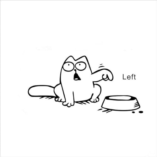 Luxuypon Pegatinas divertidas de vinilo para coche, portátil, ventana, tanque de pared, diseño de gato Cover