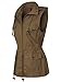 MixMatchy Women's Drawstring Lightweight Loose Fit Sleeveless Safari Vest Utility Jacket Olive 1XL