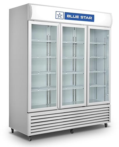 BLUE STAR VC1200CD 1075 Liter Manual Triple Door Visi Cooler, White