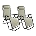 MaxxGarden Chaises Longues - Ensemble de chaises Longues pour Jardin, Balcon et terrasse - Chaise Longue Pliable avec Dossier réglable - Gris