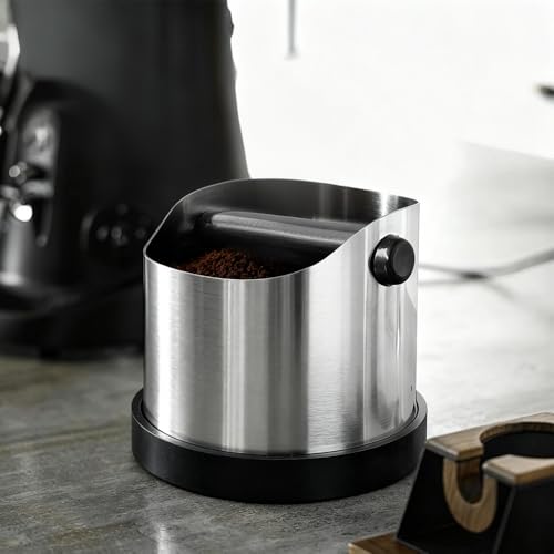 Weciau Espresso Knock Box - 700ML Stainless Steel Coffee Bin with Removable Knock Bar and Anti-Slip Base, Essential Coffee Machine Accessory - Image 5