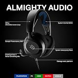 SteelSeries Arctis Nova 1P - Gamingowy zestaw słuchawkowy do wielu systemów — Przetworniki Hi-Fi — Dźwięk przestrzenny 360° — Mikrofon z funkcją redukcji szumów - Czarny, Przewodowy