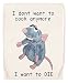 Enigmae Remy Doesnt Want to Cook Anymore Mouse Sport-Baumwolltasche mit Kordelzug Sport Cotton Beige Bag