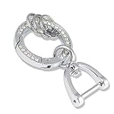 QKSD Keychain With Bling Rhinestone Keychain for Women cute Fashionable small metal Car Keychain Acc