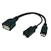 Alcatel 7045Y POWERED (OTG) Micro-USB to USB 2.0 Adapter High Speed Data-Transfer Cable for connecting any compatible USB Accessory/Device/Drive/Flash/ and truly On-The-Go with Power Port!