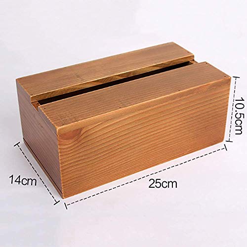 Boîte de mouchoirs salon design porte-serviettes table basse bois - 3
