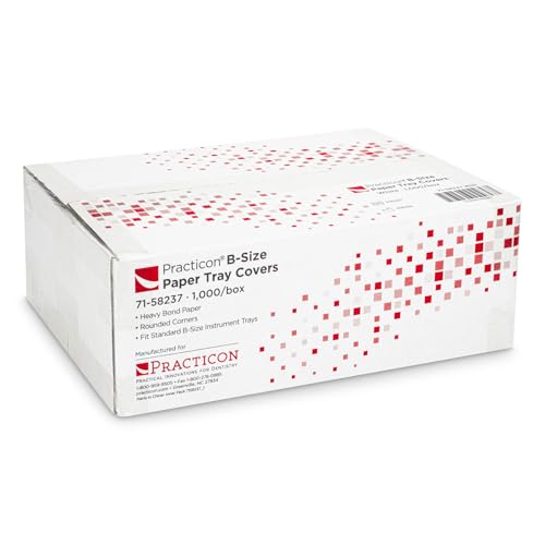 Couvertures jetables pour plateaux en papier lavande taille B Practicon x1000