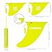 HUIIKE Paddle Board Fins Replacement 3 Pack Detachable Stand Up Paddleboard Fins with Safety Lock | Inflatable Paddle Board Accessories for Sup, Surfboard and Longboard | Sup Fin Replacement Kit
