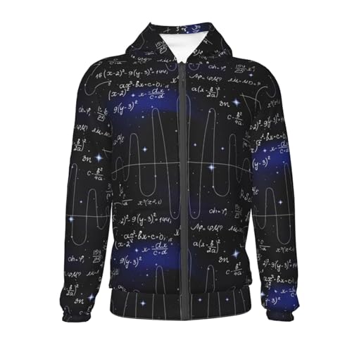 Mathematica Science Kids Pullover Hoodies Boys Zip Up Sweatshirts Girls Athletic Clothes with Pocket2