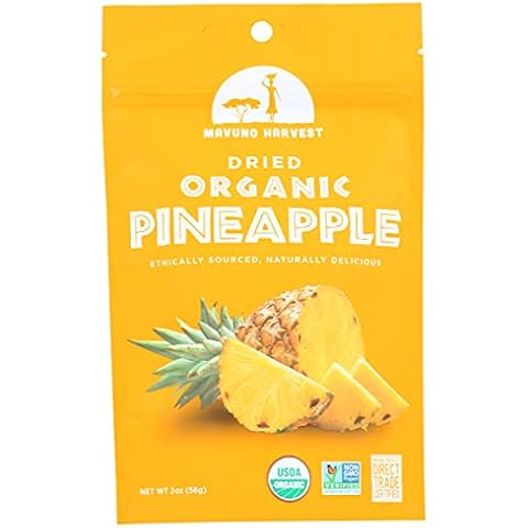 Mavuno Harvest Dried Pineapple, Organic, 2 Oz Cover