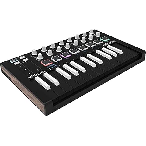 Arturia MiniLab MkII Inverted - 25 Note Controller Keyboard - Free software promo, for a limited time only, also includes: Mini V, Stage 73 V and Rev PLATE-140 Cover