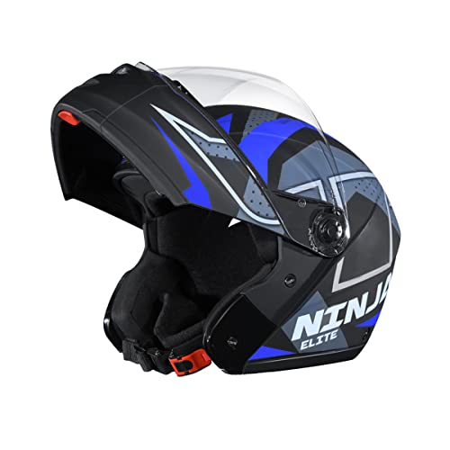 Image of STUDDS Ninja Elite Super D6 FLIP-UP Full FACE Helmet N1 MATT Black-M