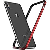 RANVOO Bumper Case for iPhone Xs / iPhone X,Hard Slim Thin Protective Bumper Case with Soft TPU Inner Frame Compatible for iPhone Xs / iPhone X 5.8 inch-RED