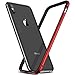 RANVOO Bumper Case for iPhone Xs / iPhone X,Hard Slim Thin Protective Bumper Case with Soft TPU Inner Frame Compatible for iPhone Xs / iPhone X 5.8 inch-RED