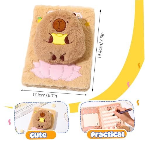 Peluche Capybara Journal A5 de qualité supérieure au toucher doux