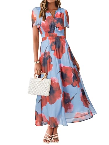 Floral Maxi Dress, XL