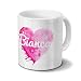 Produktbild digital print Tasse mit Namen Bianca - Motiv Painted Heart - Namenstasse, Kaffeebecher, Mug, Becher, Kaffeetasse - Farbe Weiß