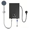 Electric Tankless Water Heater 110V 3500W, Under Sink Instant Hot Water Heater with Digital LCD Temperature Display, Portable Water Heater for Kitchen Bathroom