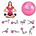 PULSEFIT Exercise Ball, Pink, Fitness Training, Core Strength Workouts