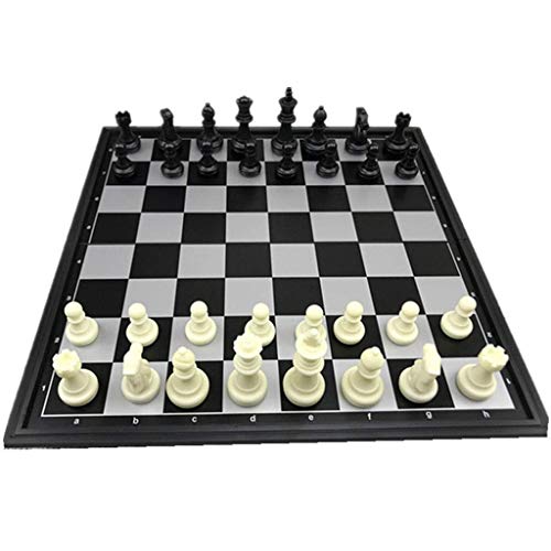 Preisvergleich Produktbild LINWEI Indoor Erwachsene Kinder Pädagogische Spiele Standard Schach-Set, Foldingschess-Spielbrett-Set, Geschenk für Internationale Schachliebhaber / Anfänger und Lernende, m (Color : M)