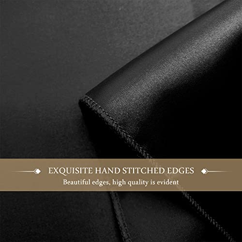 Elegant Soft Wraps Ladies Scarves,Women Satin Chiffon Evening Scarves Silky Solid Color Cape Shawl Lightweight Wraps Stole For Weddings Bridal Bridesmaids Proms Parties (Color : Black)4