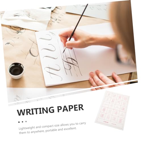 Tofficu 90 Folhas Papel Para Prática De Caligrafia Papel De Cópia Caderno De Caligrafia Ferramenta D