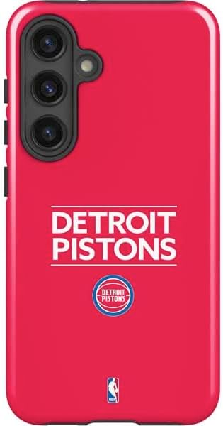 Skinit Impact Phone Case Compatible with Galaxy S25 - Officially Licensed NBA Detroit Pistons Away Jersey Design