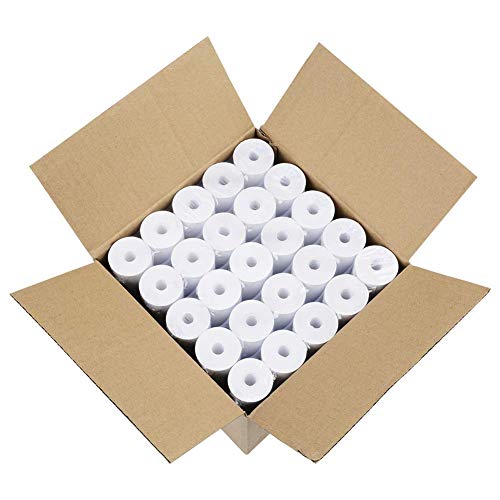 FungLam Thermal Receipt Paper, 2 1/4" x 50', White, CORELESS, 50 Rolls/Pk
