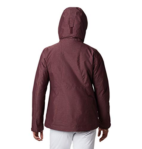 Columbia Jaqueta feminina Whirlibird IV Interchange Malbec Crossdye, pequena