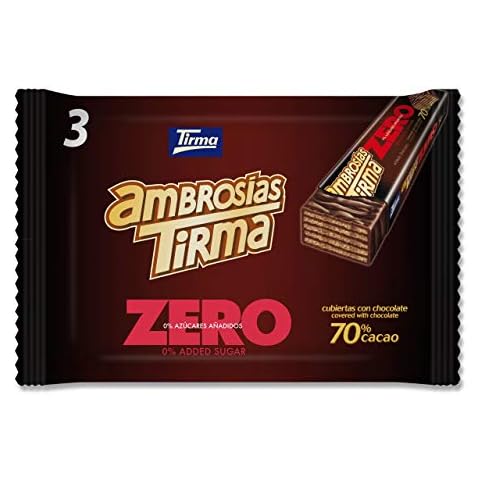 Tirma Waffeln dunkler Schokolade 70% Kakao Cover