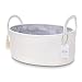 Jameson Baby Co. Rope Diaper Caddy Organizer - Extra Large Nursery Storage Bin - Car Caddy - Baby Shower Gift Basket - with 8 Pockets, 5 Compartments and Removable Dividers