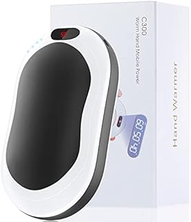 Hand Warmer, Rechargeable 10000mAh Hand Warmers, 3 Levels Heating Electronic Pocket Heater, Portable Power Bank, USB Powered - Ideal Winter Gifts for Women, Men
