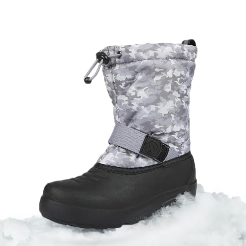 Image of Northside Frosty Insulated Winter Snow Boots for Girls and Boys with Rugged, Water Resistant Nylon Upper, Quick-Drying Lining, Removable EVA Insole, and Durable TPR Outsole