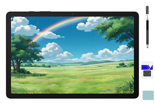 Samsung Galaxy Tab A9+ 10.9'' 64GB Android Tablet, Big Screen, Quad Speakers, Upgraded Chipset, Multi Window Display, Slim, Light, Durable Design, Silver with Accessories