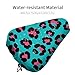 FOSKERV Fashion Bicyle Cushion Cover, Waterproof Non Slip Adjustable Bike Seat Cover for All Bicyles, Universal Bicycle Saddle Protector, Cheetah Mint Green Leopard