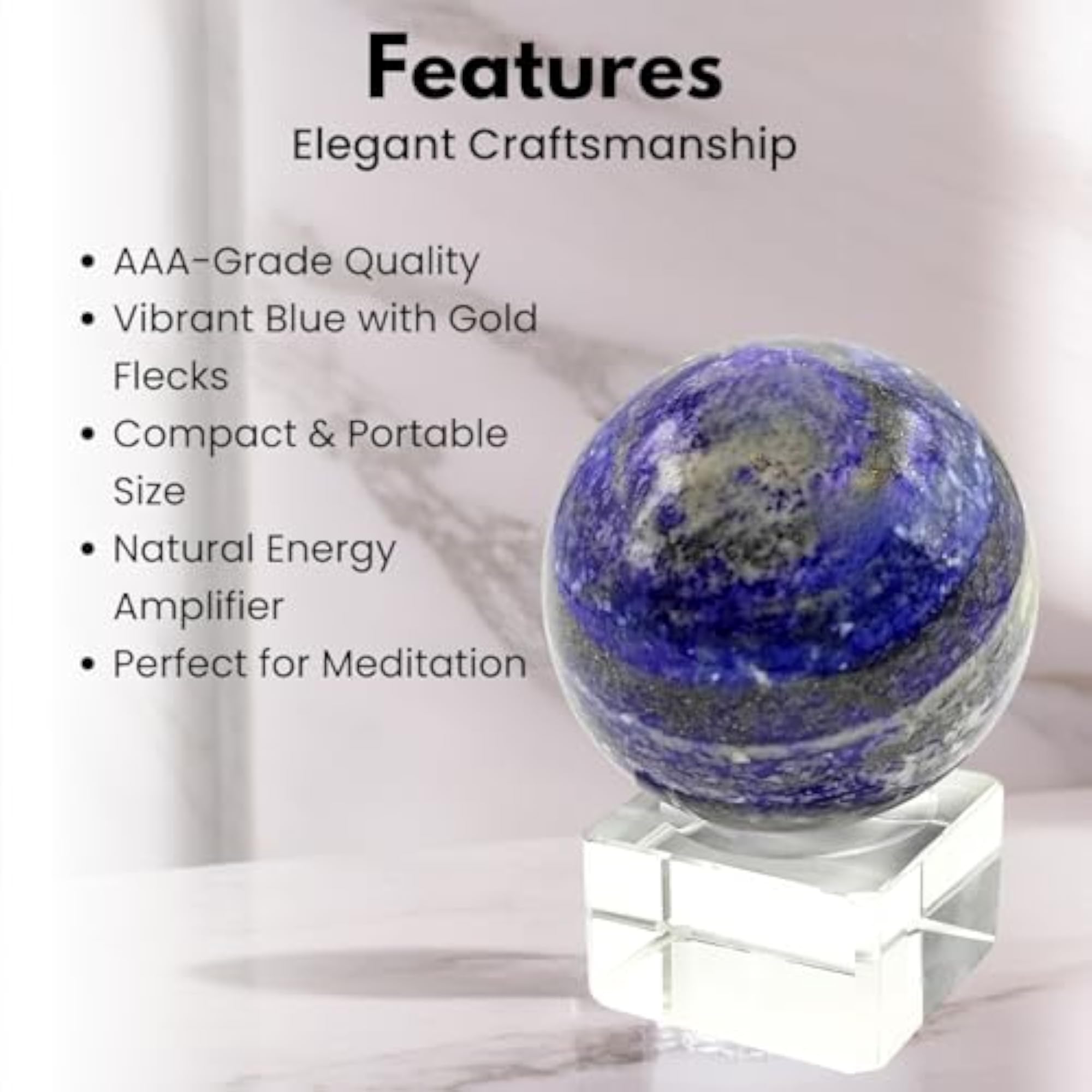 Natural Lapis Lazuli Ball Sphere for Feng Shui