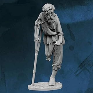 Old Beggar Figure Kit 28mm Heroic Scale Miniature Unpainted First Legion