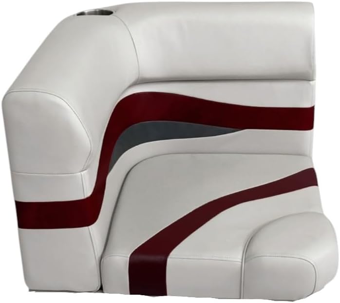 Elite Series Pontoon Radius Corner Cushion Set Only 3207 (White/Navy/Blue)