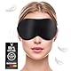 Liebesfreunde® Premium Augenmaske aus 100% echter Seide - Schlafmaske für Frauen Männer, Augenbinde, schwarz