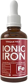 Ionic Liquid Iron Supplement (236 Servings) – Highest Absorption Rate Allows for Smaller Dose & Less Stomach Issues - Non-Flavored, Vegan, Ionically Charged, Earth-Sourced Minerals