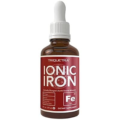 Ionic Liquid Iron Supplement (About 236 Servings) Ionically Charged, Earth-Sourced Mineral Formula; Small 5-Drop Servings for Easy Use, Liquid Concentrate, Unflavored, Vegan 2 fl oz (60 mL)