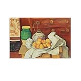 REDCHAMBER Paul Cezanne Bodegón con una cómoda - Póster impreso para pared, lienzo, obras de arte estéticas, 20 x 30 cm