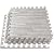 HomeCube USA 3/8 Inch Thick Interlocking Wood Grain Foam Floor 24 in x 24 in (Grey, 16 Sq Ft (4 Tiles))