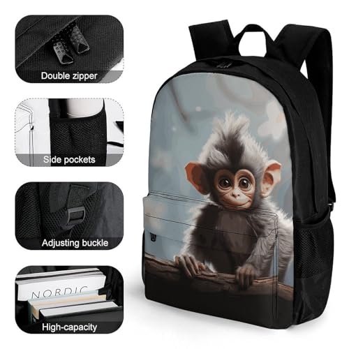 Mochila ligera deportiva casual para senderismo y viajes miniatura 3