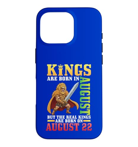 Kings Are Born In Aug The Real Kings Are Born On 8��22�� �X�}�z�P�[�X iPhone 16 Pro �p