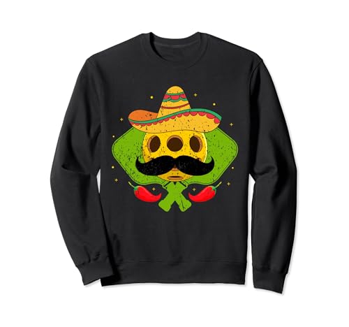 Joueur de pickleball Cinco De Mayo Funny Sombrero Chilli Paddle Sweatshirt